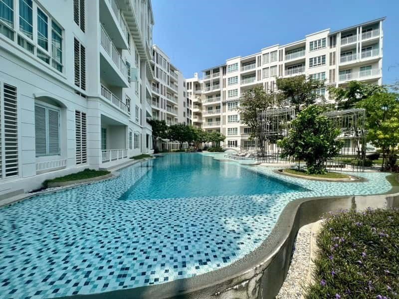 Zweizimmer-Wohnung, großes Schwimmbad, nahe am Strand, bezugsfertig - Eigentumswohnung - Hua Hin - 